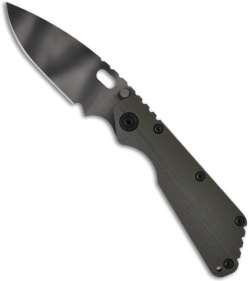 Strider Knives SMF-CC Green G-10 Folding Knife (3.9" Tiger Stripe Plain)