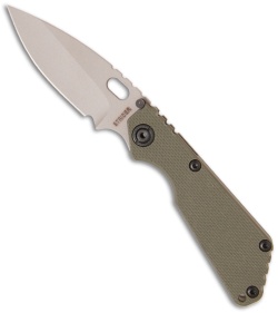 Strider Knives SnG Knife Carpenter CTS-XHP Blade, Green G-10 (3.5" Bead Blast)