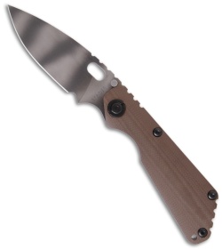 Strider Knives SnG CC Coyote G-10 Folding Knife (3.5" Tiger Stripe Plain)