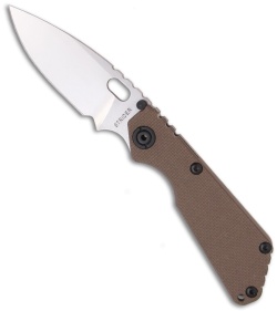 Strider Knives SnG Coyote Brown G-10 Folding Knife (3.5" Stonewash Plain)