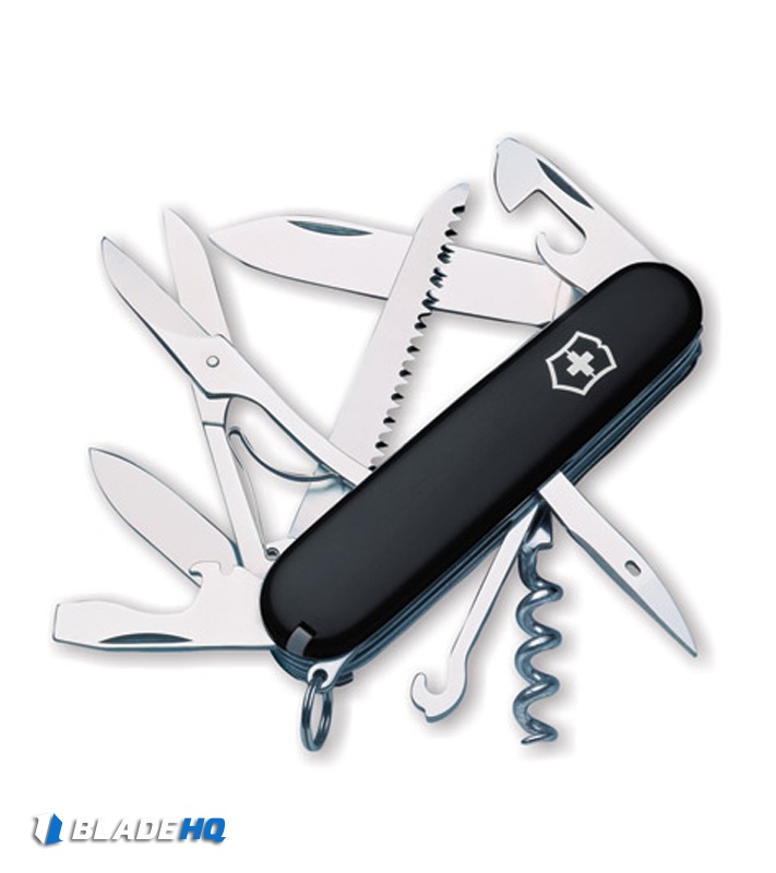 Victorinox Swiss Army Knife Huntsman Black 53203 Blade HQ