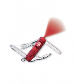 Victorinox Swiss Army Knife Midnite Manager LED Ruby 53856