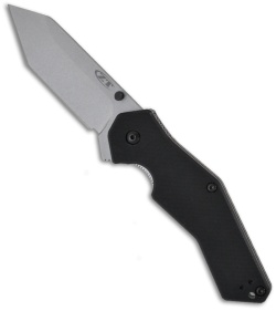 Zero Tolerance 0700 Military G10 Folding Knife Tanto (3.375" Stonewash Plain) ZT