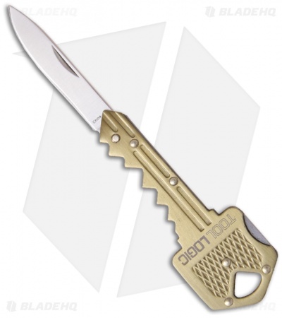 Tool Logic Key Knife Keychain Utility (1.5" Satin Plain) KEY-01