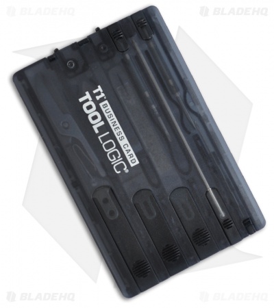 Tool Logic T1 Business Card Charcoal Wallet Multi-Tool (12Function) T1WBC