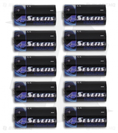 4Sevens CR123A Lithium 3V Battery (10 Batteries)