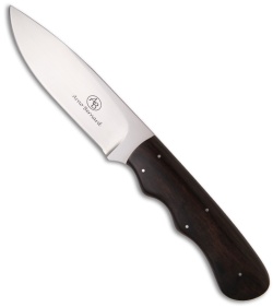 Arno Bernard Knives Cheetah Fixed Blade Knife w/ Ebony Wood (4.13" Satin)