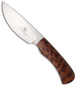 Arno Bernard Knives Warthog Fixed Blade Knife w/ Snakewood (4" Satin)