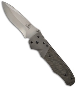 A.R.S. Last Ditch Blade Folding Utility Knife - Micarta (4" Satin Plain) ARS04