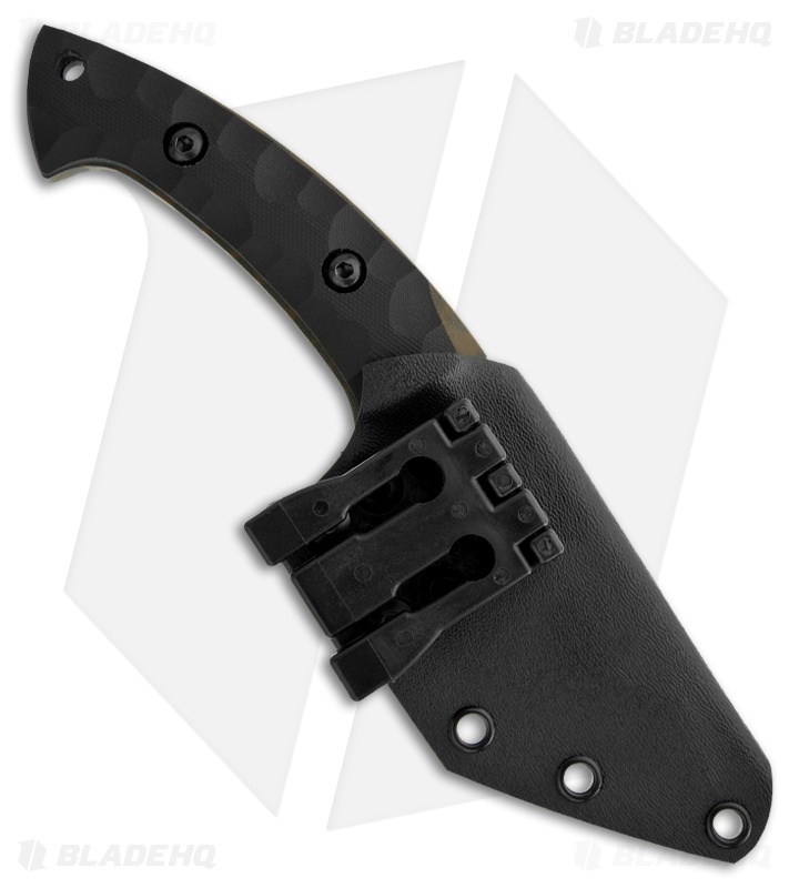 Barrett Custom Knives Runt EDC Biohazard Fixed Blade Knife (4" Plain