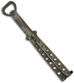 The Bartender "Bottle-Fly" Butterfly Knife Bottle Opener (Digi Camo)