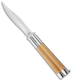 Vintage Bali-Song USA Jody Samson Stainless Steel Knife w/ Micarta (4.25" Bowie)