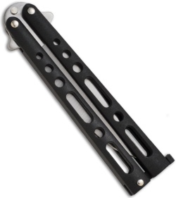 Benchmark Black Butterfly Knife (4" Satin Plain)
