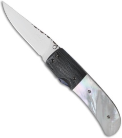 Bill King Custom Gentleman's Pocket Knife w/ Mother of Pearl (2.25" Satin Plain)