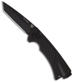 Meyerco Blackie Collins Rifleman's Tool Automatic Knife (3.75" Black Plain)