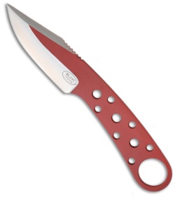 BlackJack Knives Red BJK 155 Neck Knife (2.75" Plain)