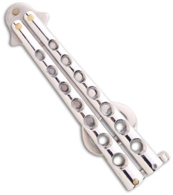 The "Bottle-Fly" Butterfly Knife Bottle Opener (Silver)