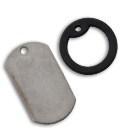 The Original Dog Tag Knife - Titanium (Black)