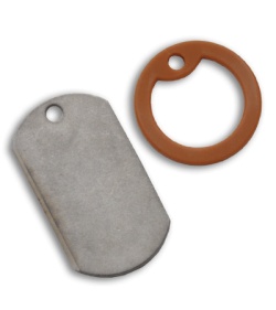 The Original Dog Tag Knife - Titanium (Brown)