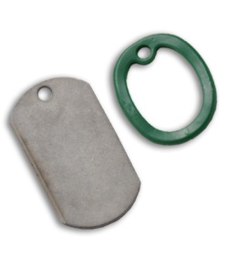 The Original Dog Tag Knife - Titanium (Green)