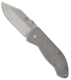 Burke Production Rockstar Knife - Slot Design (Stonewash PLN) 2000
