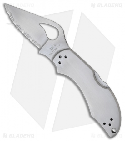 Byrd Robin 2 Stainless Steel Folding Pocket Knife (Satin SER) BY10S2