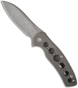 Brad Zinker Titanium Framelock Flipper Knife (3.5" Plain)