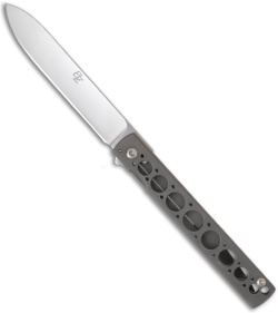 Brad Zinker Titanium Framelock Flipper Fruit Knife (3.75" Plain)