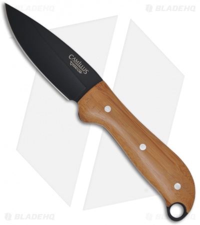 Camillus 8" Fixed Blade Carbonitride Titanium Knife w/ Bamboo Scales (PLN) 18506