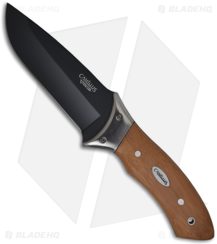 Camillus Hunter Carbonitride Titanium Knife w/ Bamboo Scales (PLN
