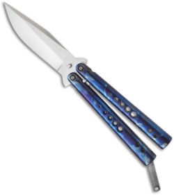 Chuck Gedraitis Knives Balisong #53 Titanium Butterfly Knife (3.25" Satin)