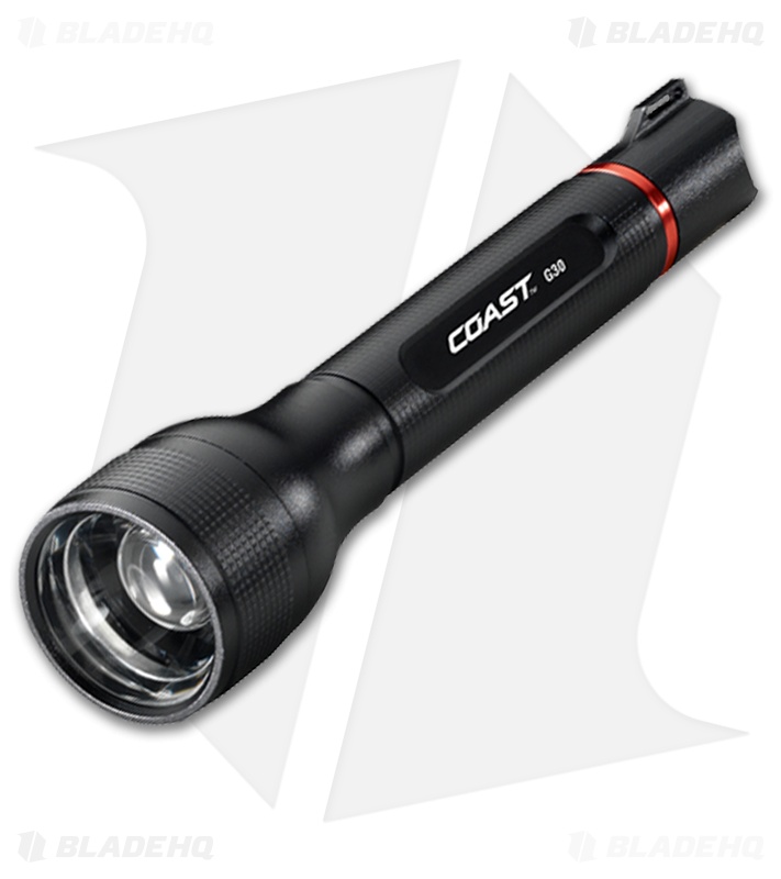 Coast G30 LED Flashlight w/ Focusing Beam (121 Lumens) Blade HQ