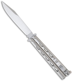 Cold Steel Arc-Angel Clip Point Butterfly Knife (4.75" Satin Plain) 96 BSCW