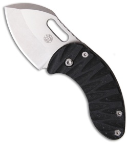 Curtiss Knives Nano Linerlock Folder Knife w/ Black G10 Scales (1.75" Plain)