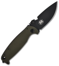 DPx HEST Folder Knife Left-Handed Survival Blade Titanium - G10 Handle