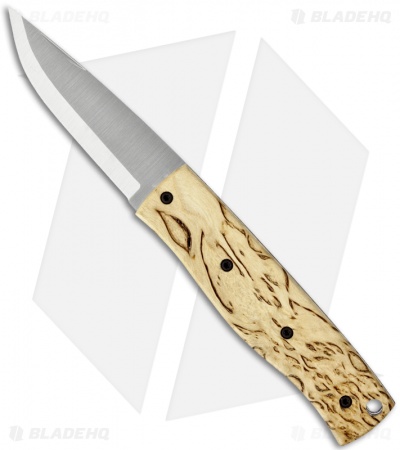 Brisa (EnZo) Knives PK70 Curly Birch Slipjoint Pocket Knife (2.75" Satin Plain)