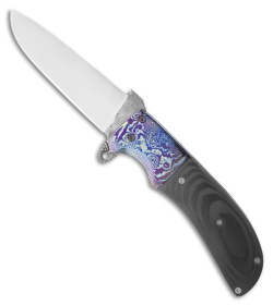 Ferrum Forge Custom SM100 EDC Flipper Folding Knife (3.75" Polished)