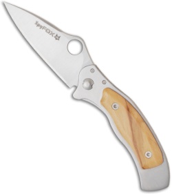 Fox Knives SpyFOX Olivewood Folding Knife (2.1" Plain) SPY-2 OL