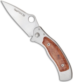 Fox Knives SpyFOX Amboina Folding Knife (2.1" Plain) SPY-2 RA