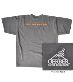 Gerber Knives Tools Gear Dark Gray Stonewashed Short Sleeve T-Shirt