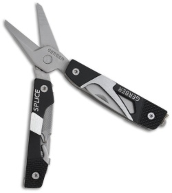 Gerber Splice Mini Scissors Key Chain Multi-Tool (Black) 000014