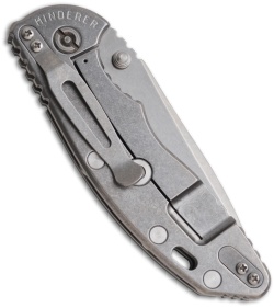 Rick Hinderer XM-18 3.5" Folding Knife w/ Green G-10 (3.5" Stonewash Plain)