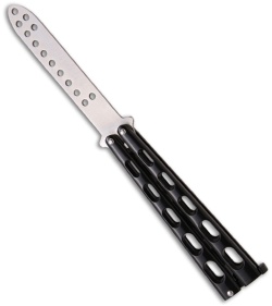 Ronin Gear Deluxe Black Butterfly Knife Practice Trainer (4" Dull Blade)