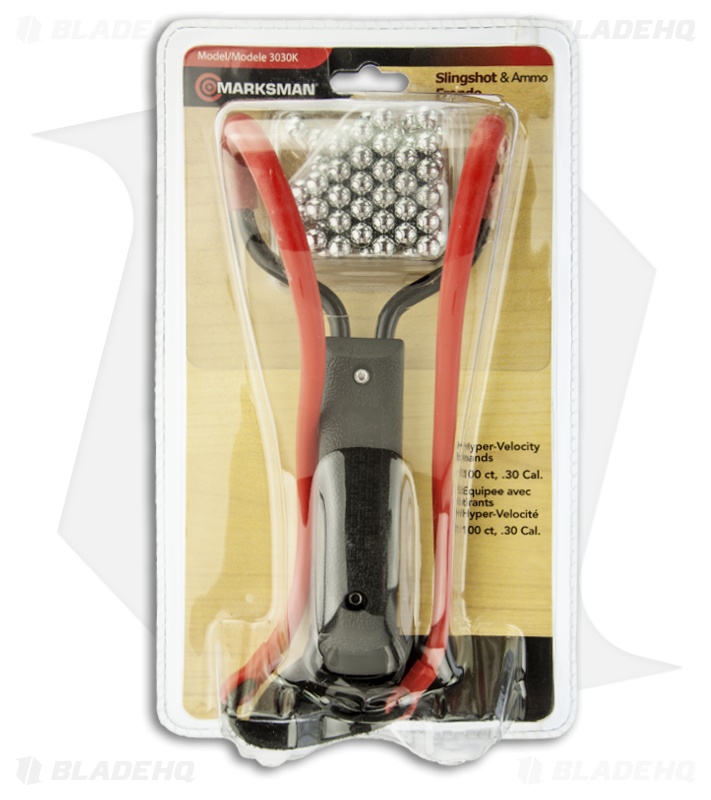 Marksman Laserhawk Slingshot w/ .30 Calibur BBs 3030K Blade HQ
