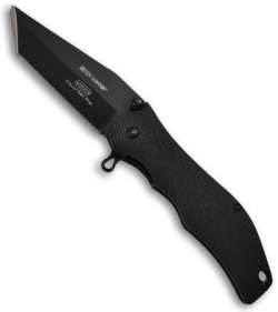 Meyerco Maxx-Q Besh Wedge Spring Assisted Knife Modified Tanto (3.4" Black)