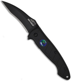 Meyerco Randall King Tsavo Spring Assisted Knife (3" Black Plain)