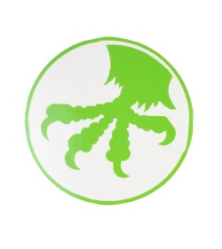 Microtech Knives 3" Lime Green Claw Logo Vinyl Decal Car Sticker
