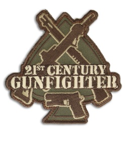 MSM 21st Century Gunfighter Hook Velcro Back Patch (Multi-Cam)