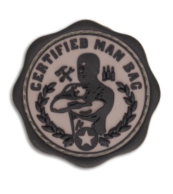 MSM Man Bag PVC Hook Velcro Back Patch (SWAT)
