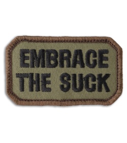 MSM Embrace The Suck Hook Velcro Back Patch (Forest)